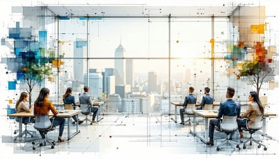 Create a highly detailed AIgenerated image about a business Scaling Coach with a drawing like and realistic style like a sketch with color If a person is included they should be animated or digitally renderedno real or random people Ensure the style