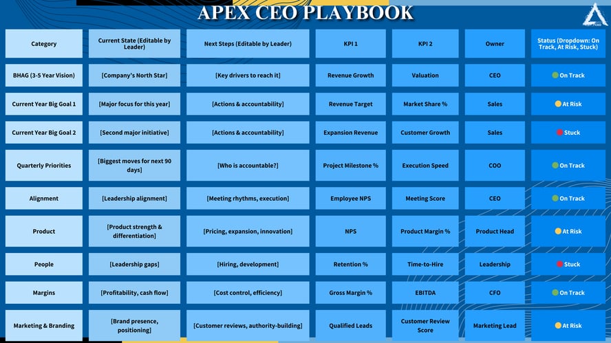 APEX CEO Playbook